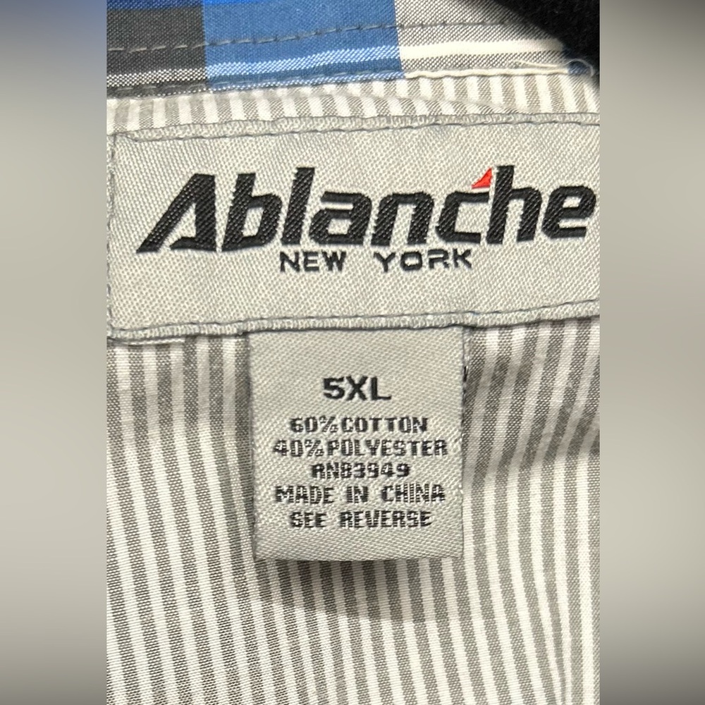 Ablanche New York Men's Plaid Button Down Shirt - Picture 5 of 6